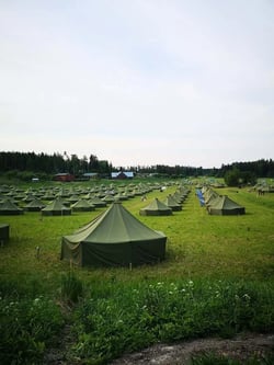 Jukola telttamajoitus